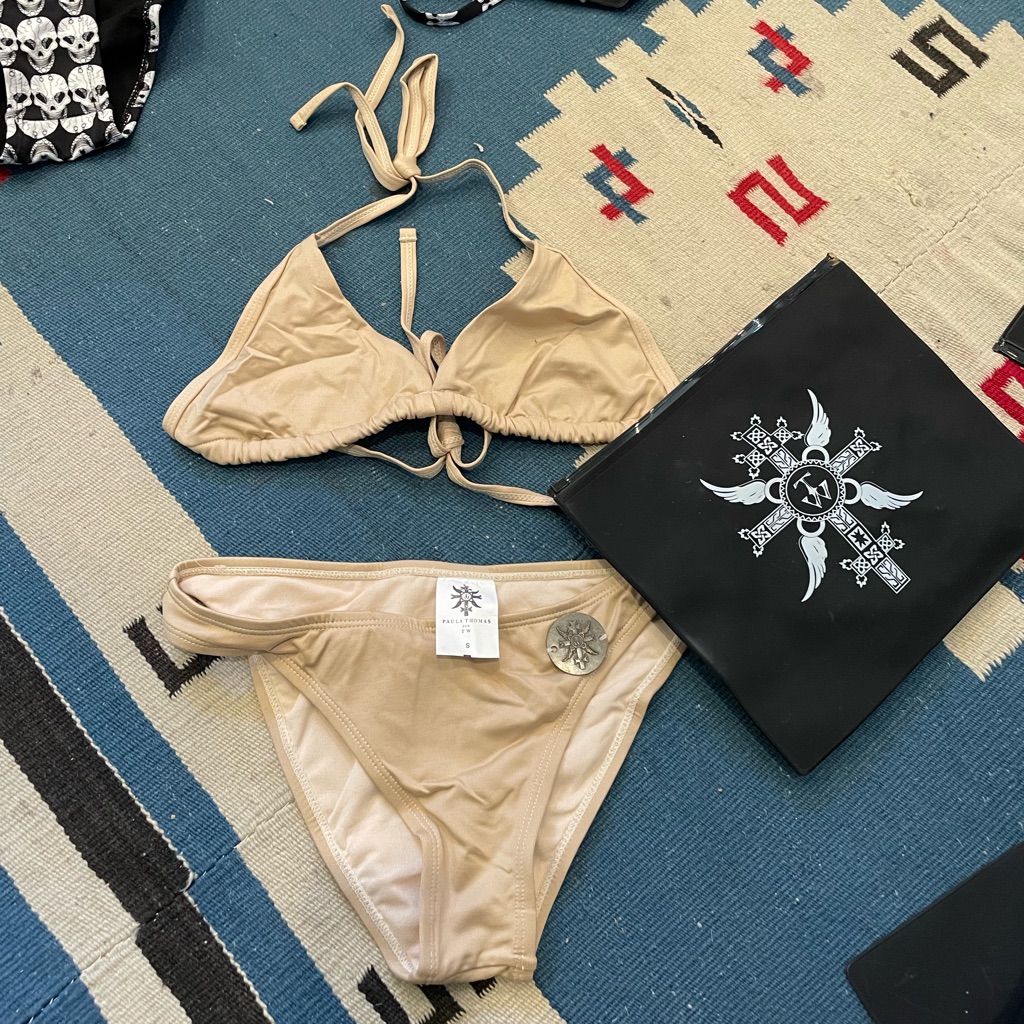 Thomas Wylde Iconic 2 Piece Tan Small Brand New Never Worn Thomas Wylde Iconic 2 Piece Tan Small Brand New Never Worn